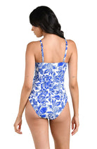 Tommy Bahama: Botanical Brocade Keyhole Tankini Top