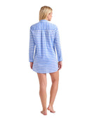 Tommy Bahama: Catalina Cotton Stripe Boyfriend Beach Shirt