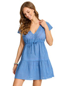 Tommy Bahama: Eyelet Cove Cotton V-Neck Cover-Up Dress