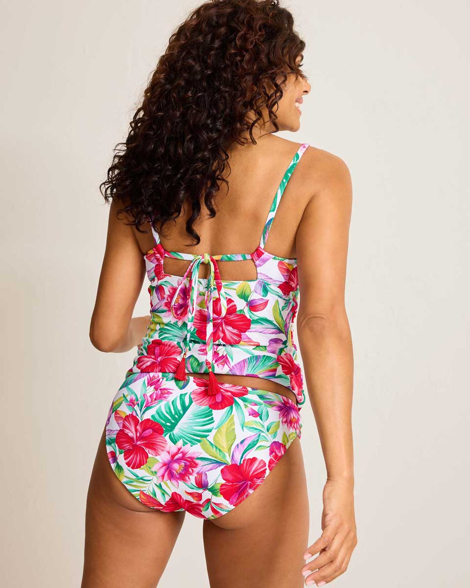 Tommy Bahama: Island Cays Fiesta Reversible Maillot Tankini Top