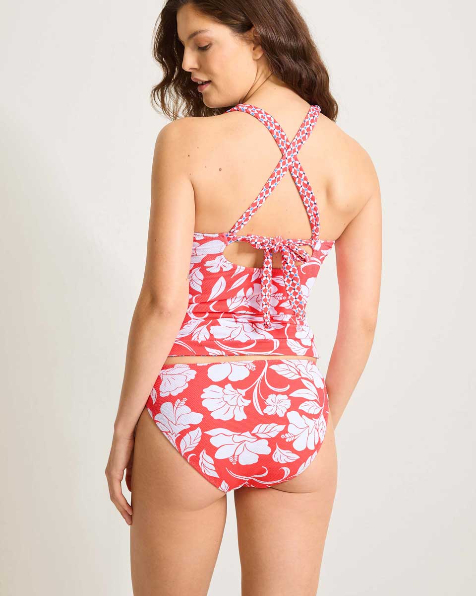 Tommy Bahama: Island Cays Fiori Reverable Cross Back Tankini Top