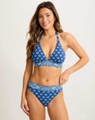 Tommy Bahama: Noble Pineapple Reversible Halter Bikini Top