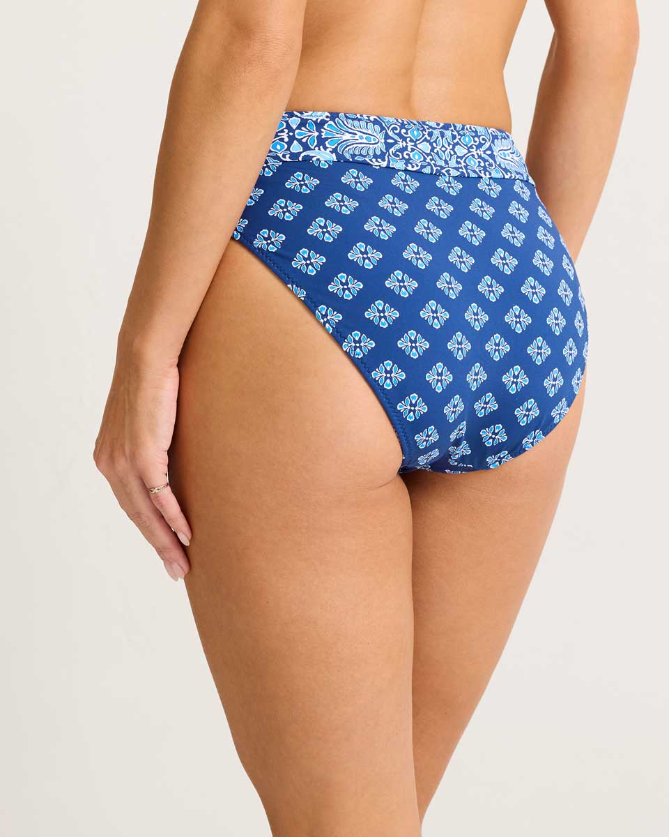 Tommy Bahama: Noble Pineapple Reversible High Waist Bikini Bottom