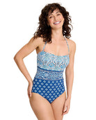 Tommy Bahama: One Piece Noble Pineapple Bandeau Swimsuit