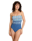 Tommy Bahama: One Piece Noble Pineapple Bandeau Swimsuit