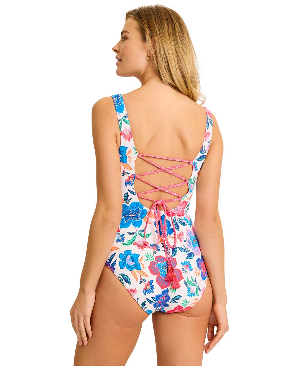 Tommy Bahama: One Piece Tropi Flora Reversible Tank Mio Swimsuit