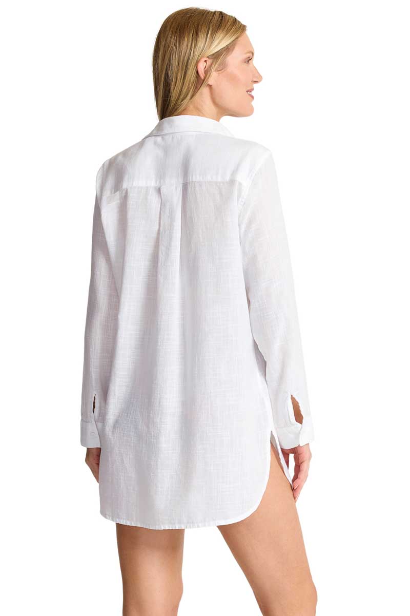 Tommy Bahama: Shoreline Cotton Biyfriend Bioyfriend Beach Shirt