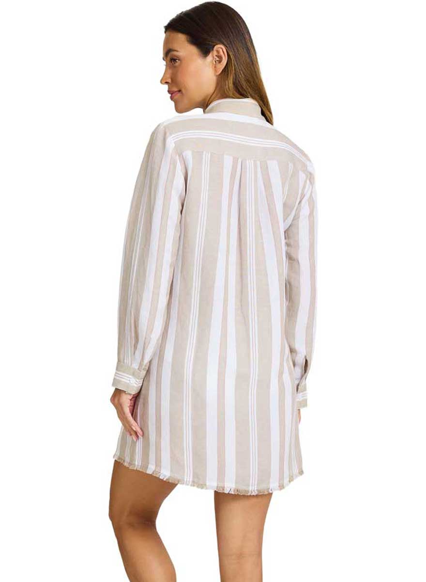 Tommy Bahama: St.Lucia Striped Boyfriend Shirt