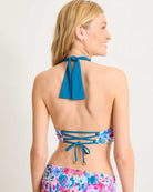 Tommy Bahama: Watercolor Floral Reversible Halter Bikini Top
