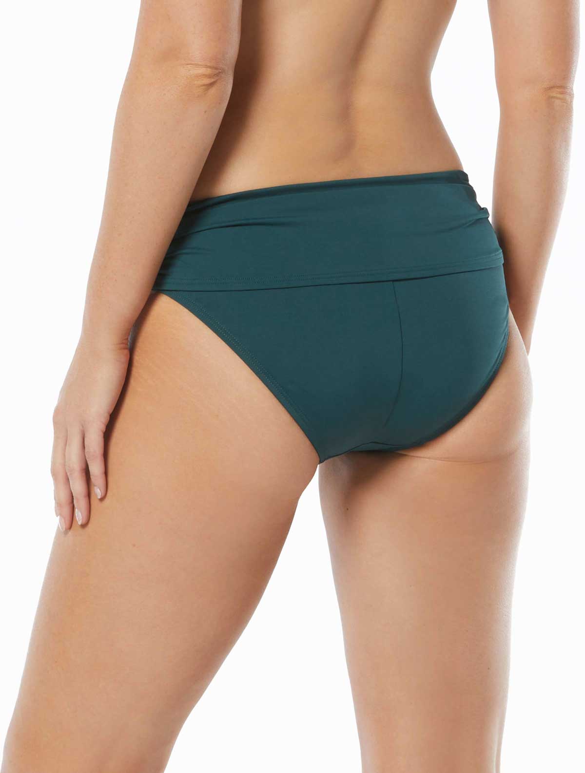 Vince Camuto: Solid Draped High Waist Bikini Bottom