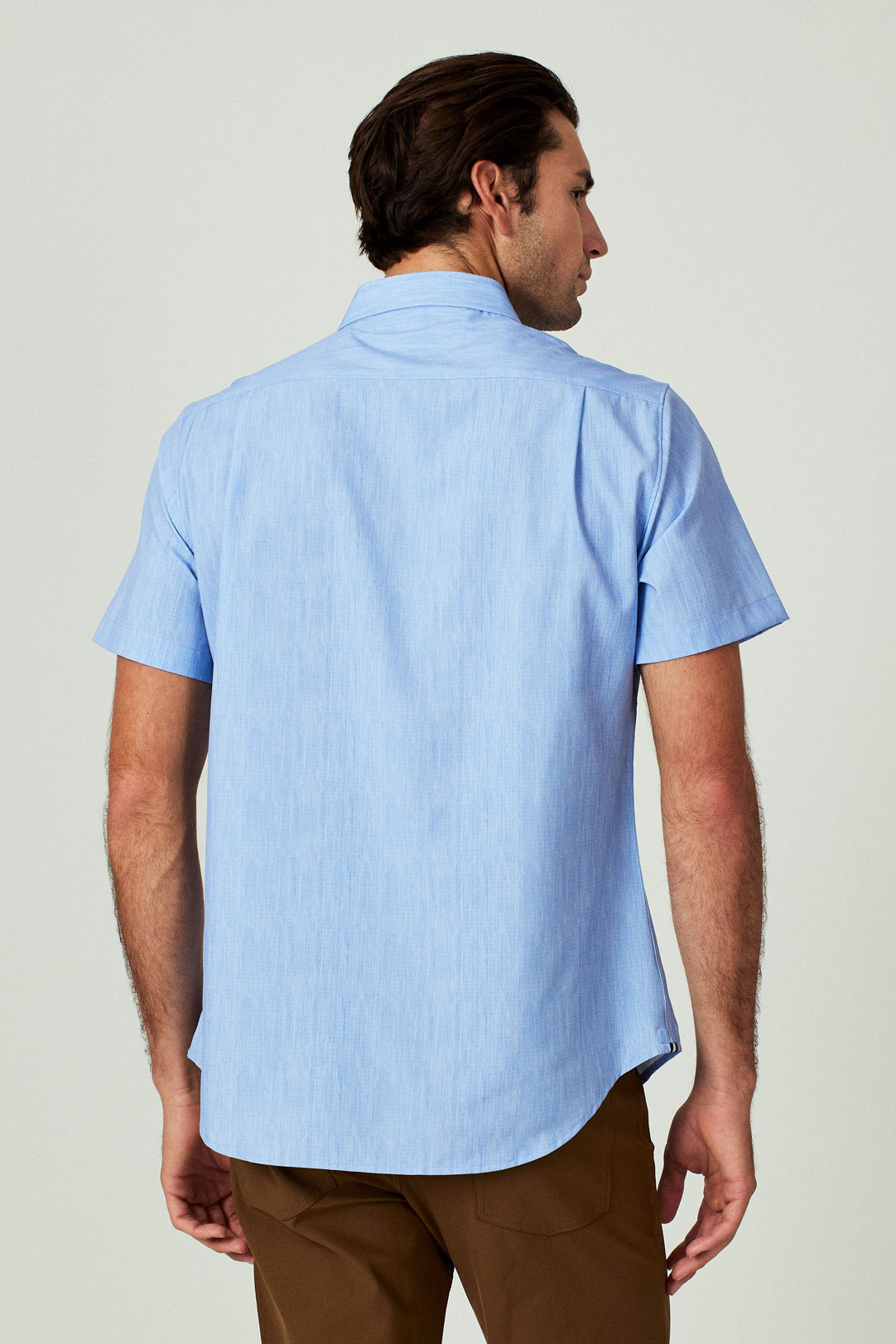 7 Diamonds: Pisco Short Sleeve Shirt - LT.BLUE