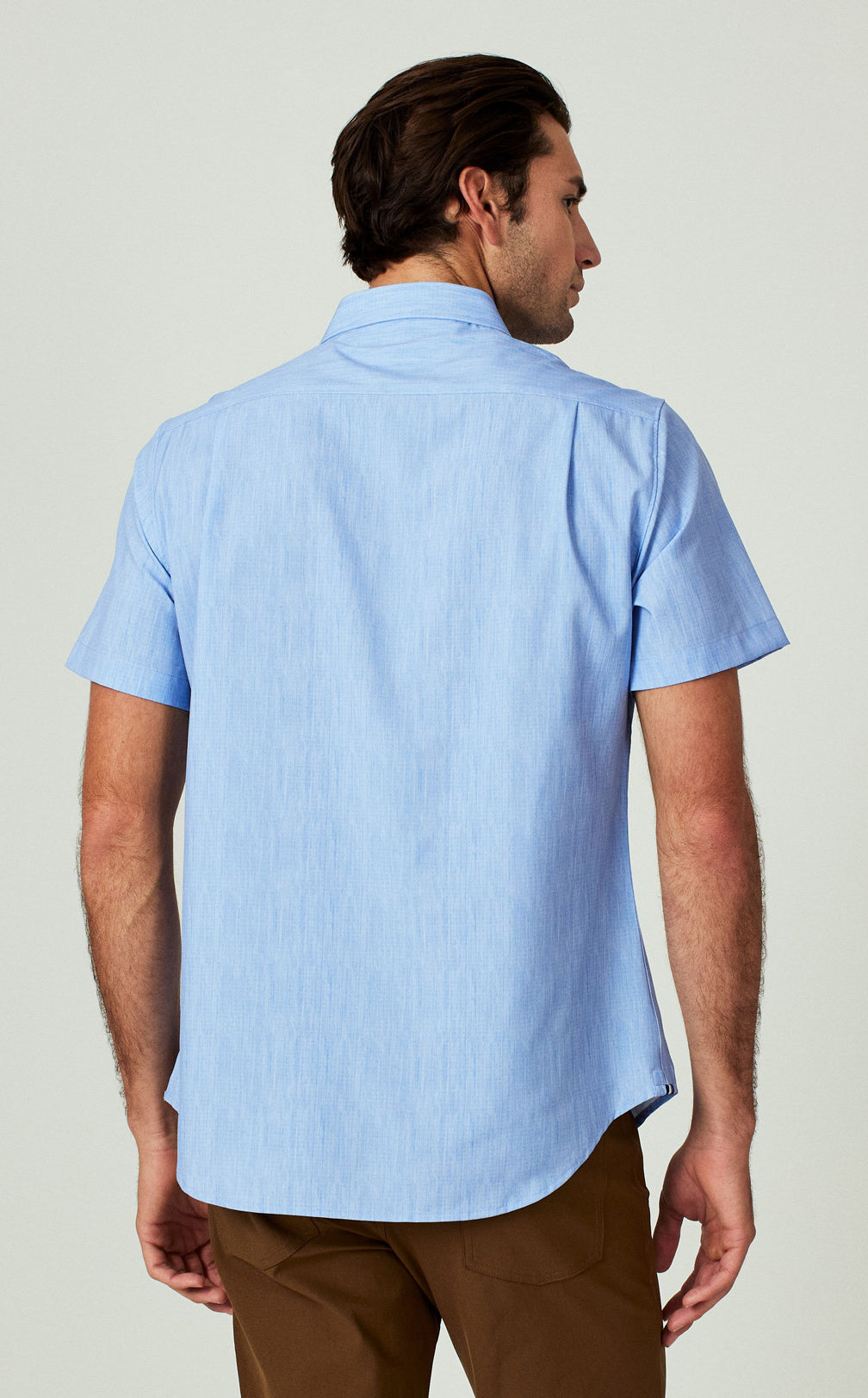 7 Diamonds: Pisco Short Sleeve Shirt - LT.BLUE