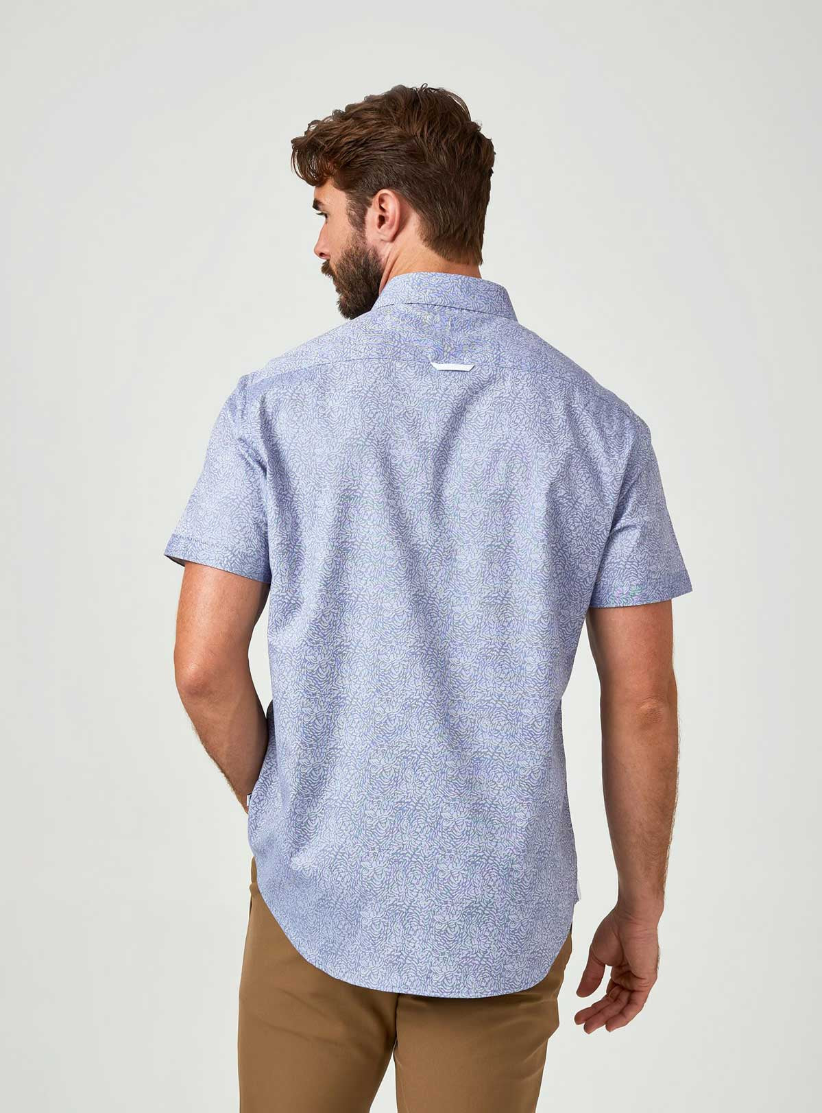 7 Diamonds: Rhodes Short Sleeve Shirt - BLUE