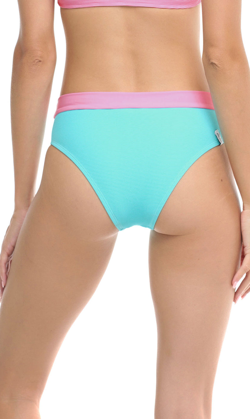 Body Glove: Spectrum Marlee High Waisted Bikini Bottom - CYAN