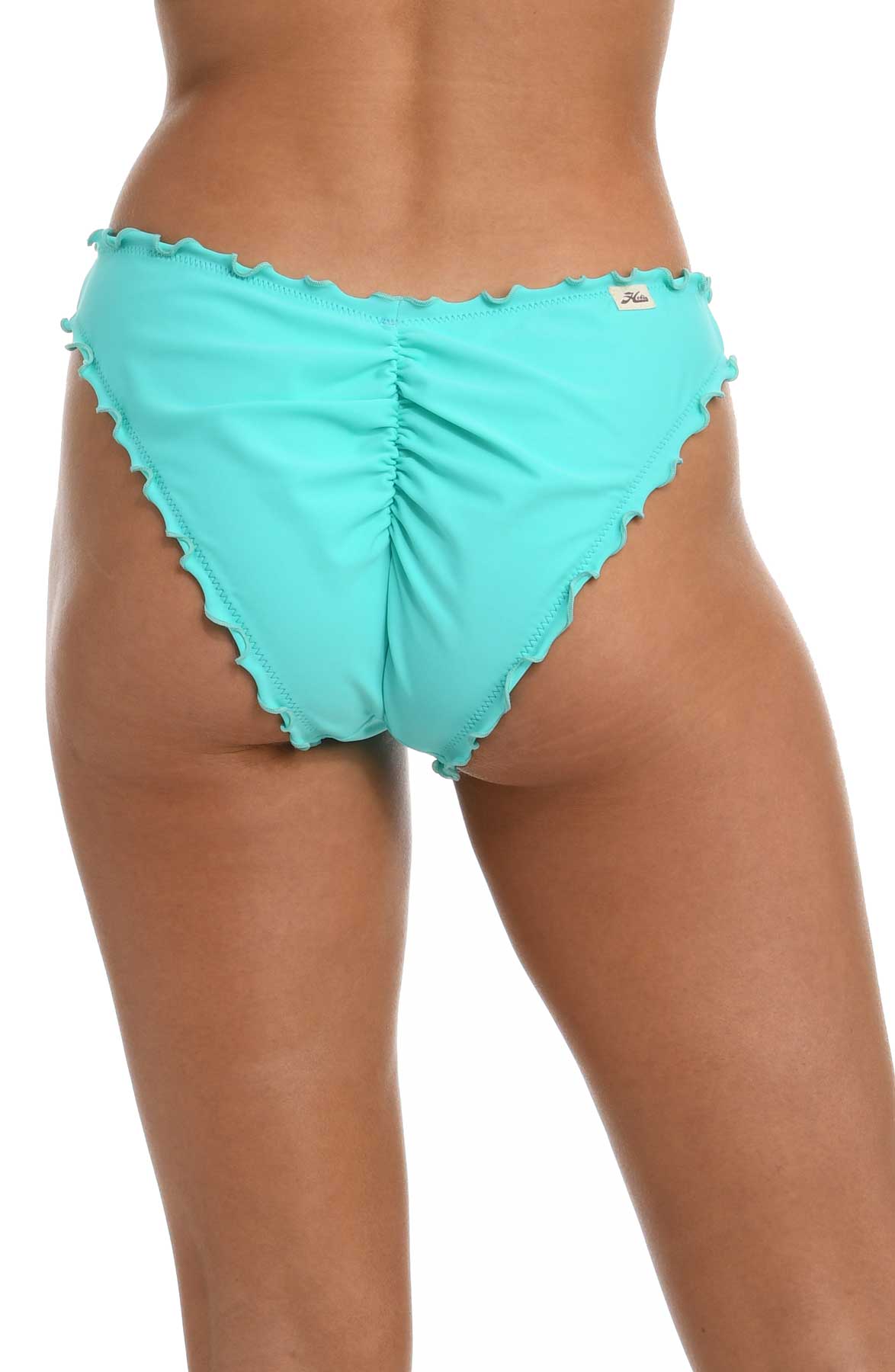 Hobie: Solids Ruffled Hipster Pant - FRSHMINT