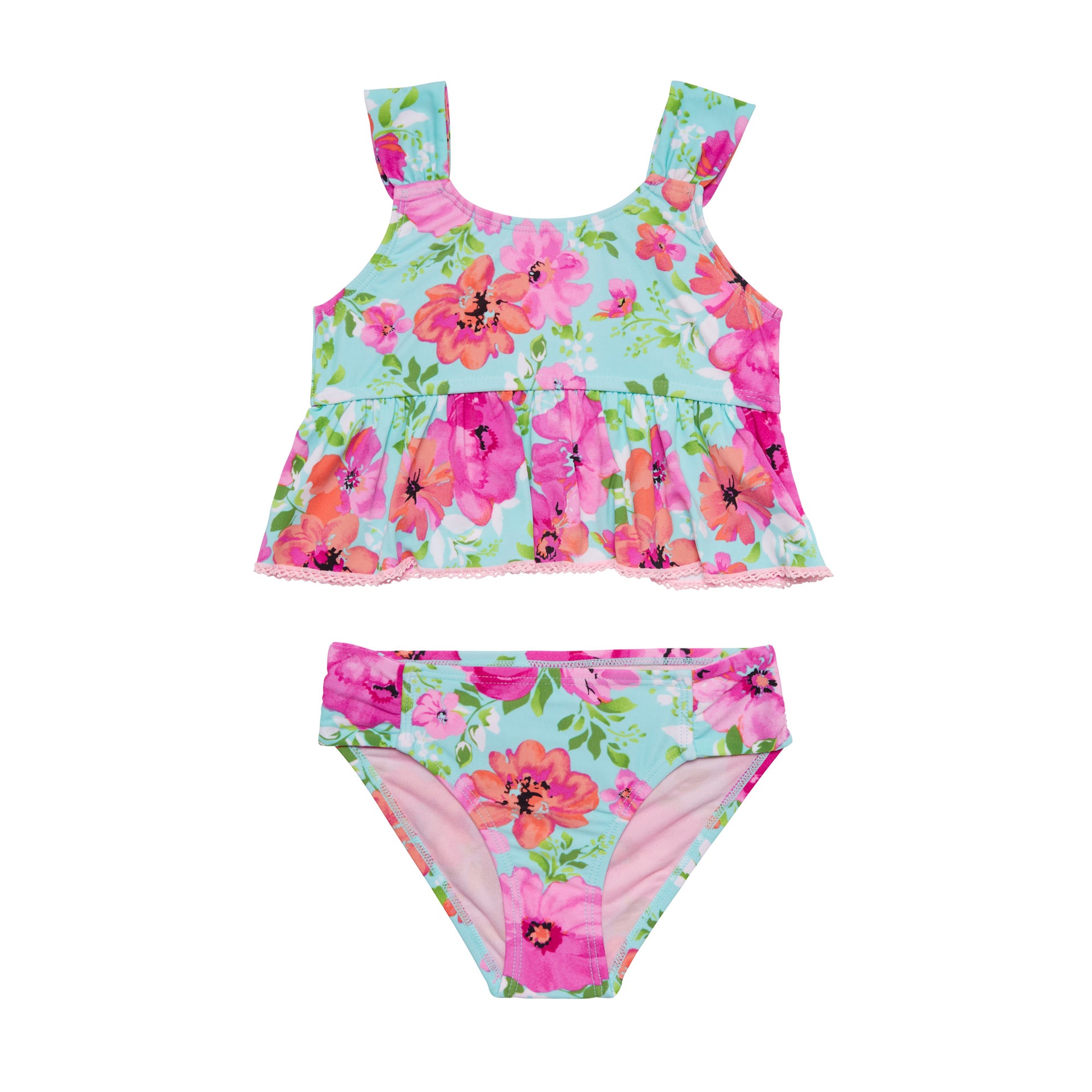 Hula Star:Two Piece Princess Floral Flounce Tankini Set – Swim City