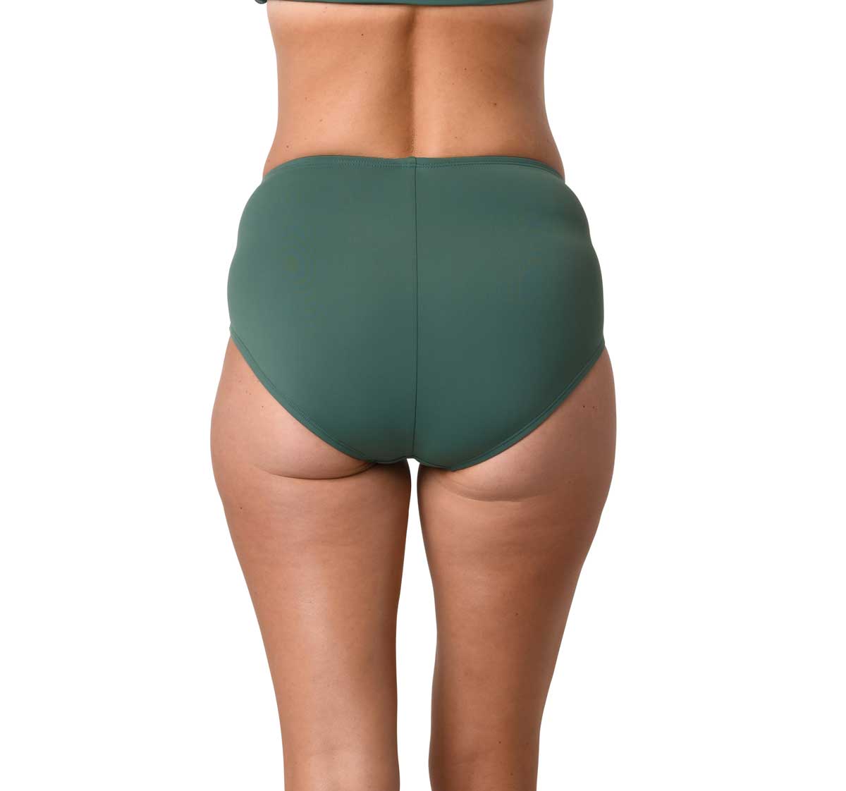 Jantzen: Solids Side Shirred Comfort Core Bottom - GREEN