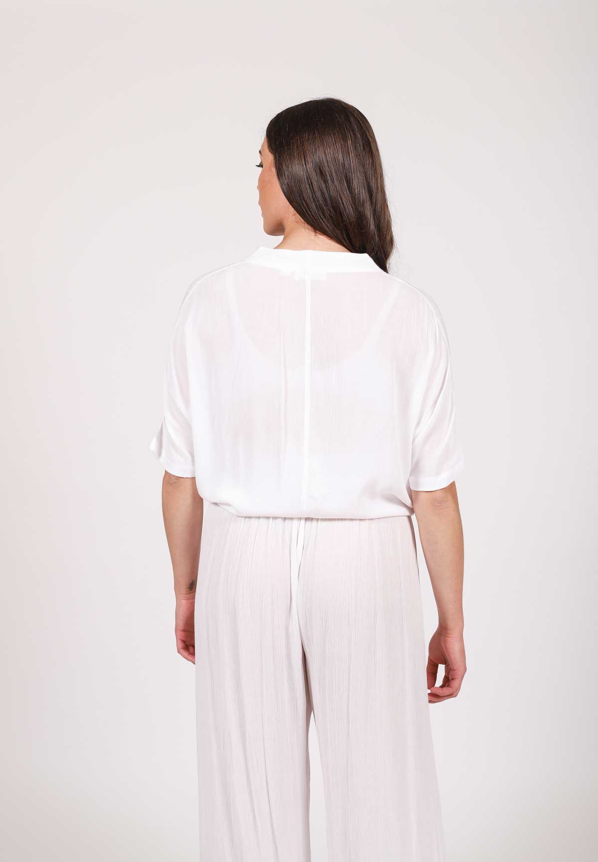 Koy Resort: Miami Tie Front Top - WHITE