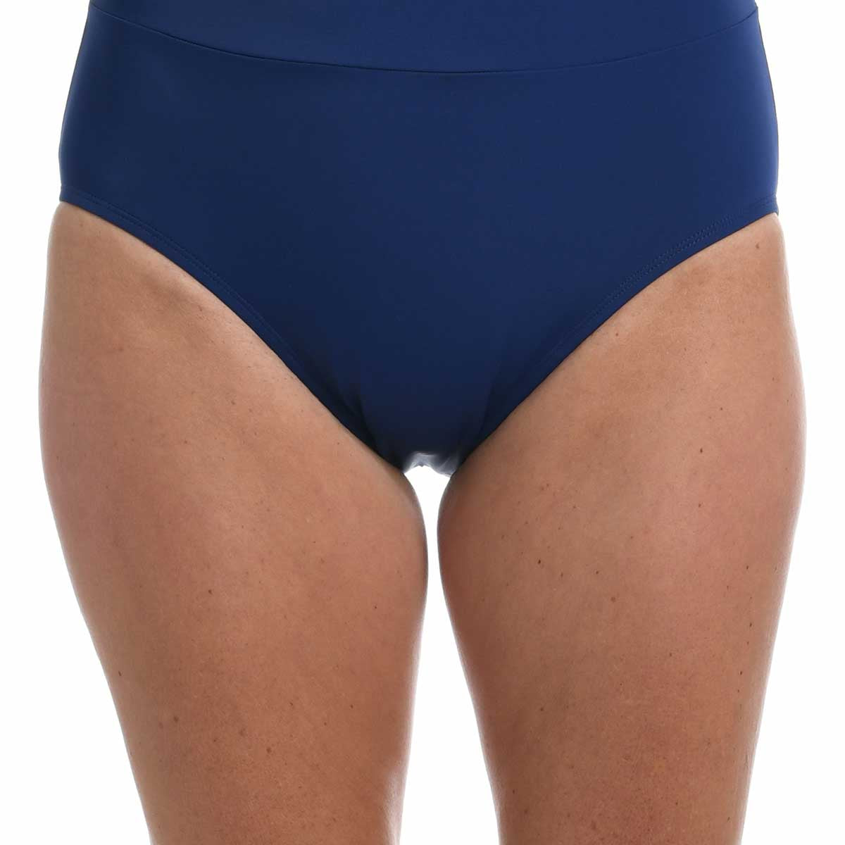 Maxine: Solid Wide Band Full Bottom - NAVY