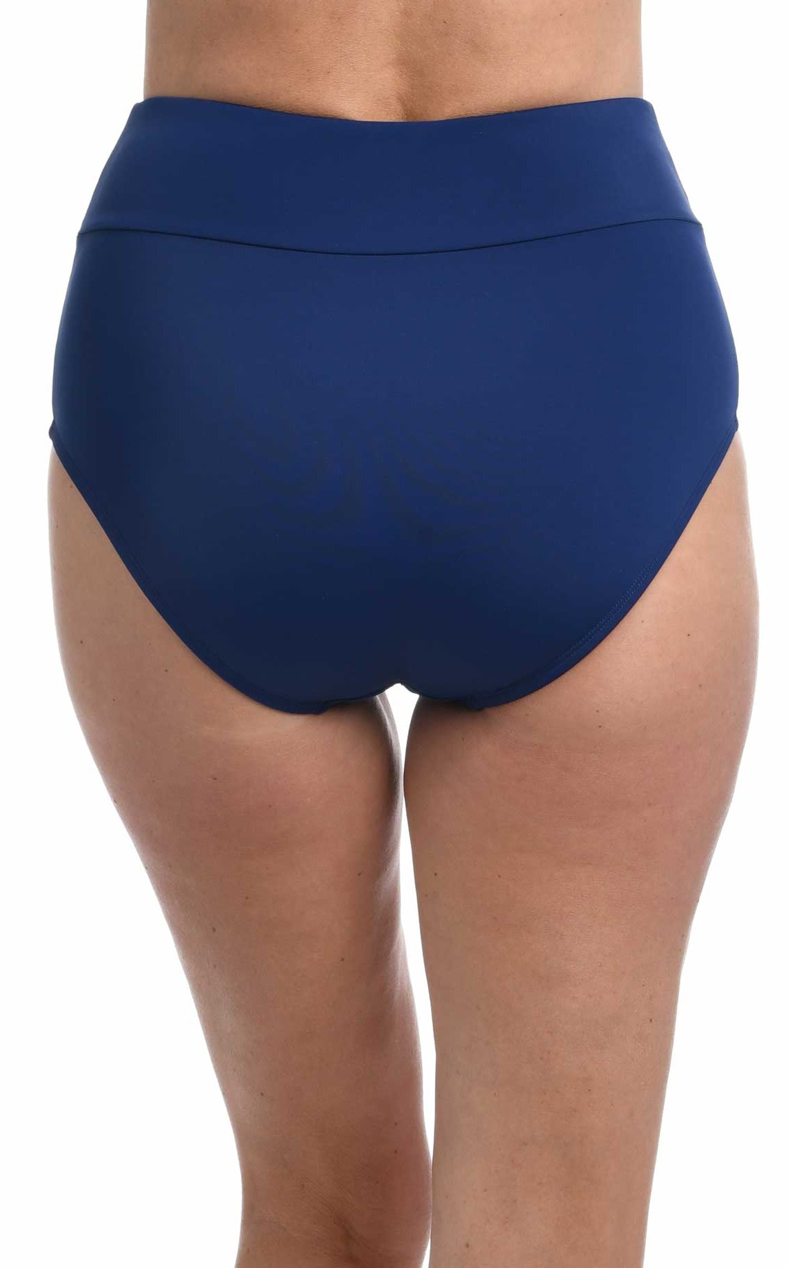 Maxine: Solid Wide Band Full Bottom - NAVY