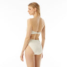 Michael Kors: Decadent Texture Ring Bandeau Bikini Top - BONE