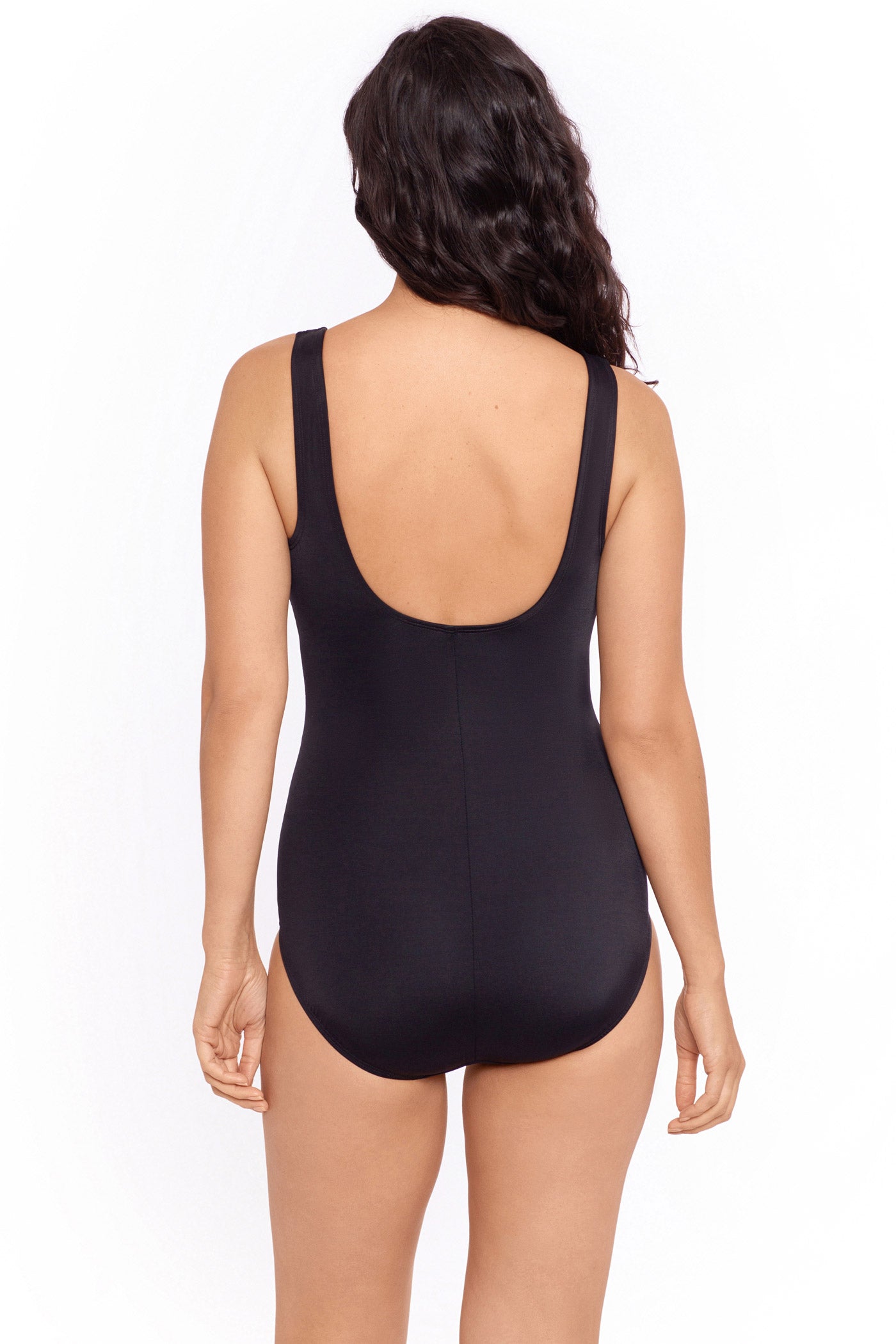 Reebok: One Piece Glass Cutter Scoop Neck Swimsuit