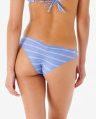 Rip Curl: Classic Surf Cheeky Bikini Bottom - BLUE/WHTE