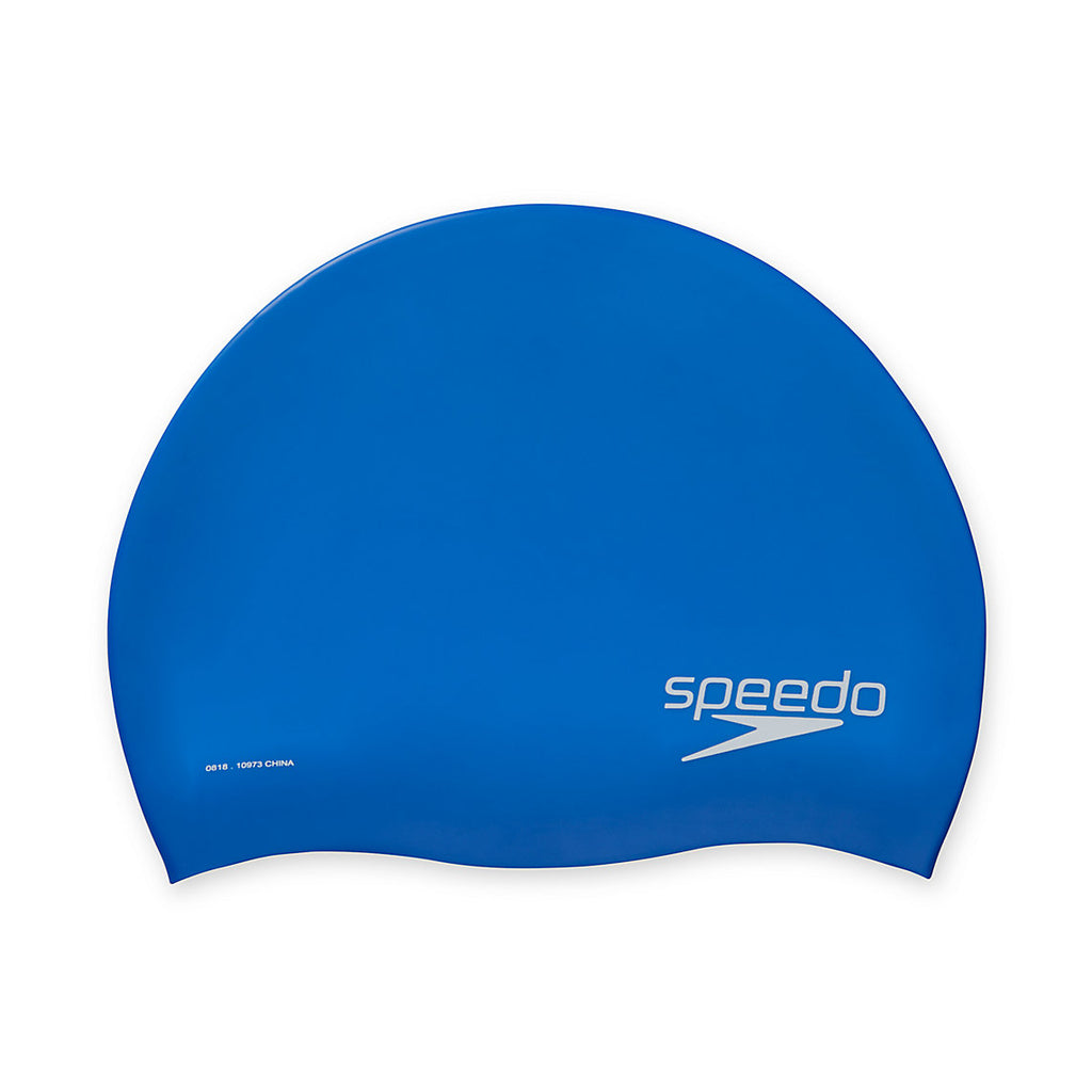 SPEEDO:SOLID SILCONE CAP - BLUE