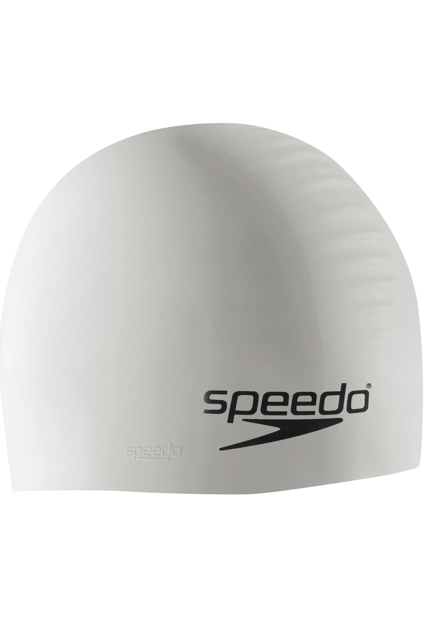 SPEEDO:SOLID SILCONE CAP - WHITE